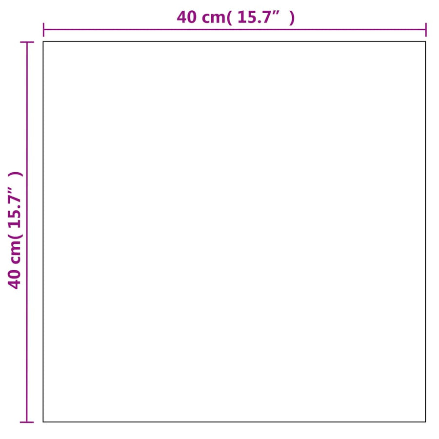 Wandspiegel Vierkant Glas 1 40 x 40 cm zonder LED
