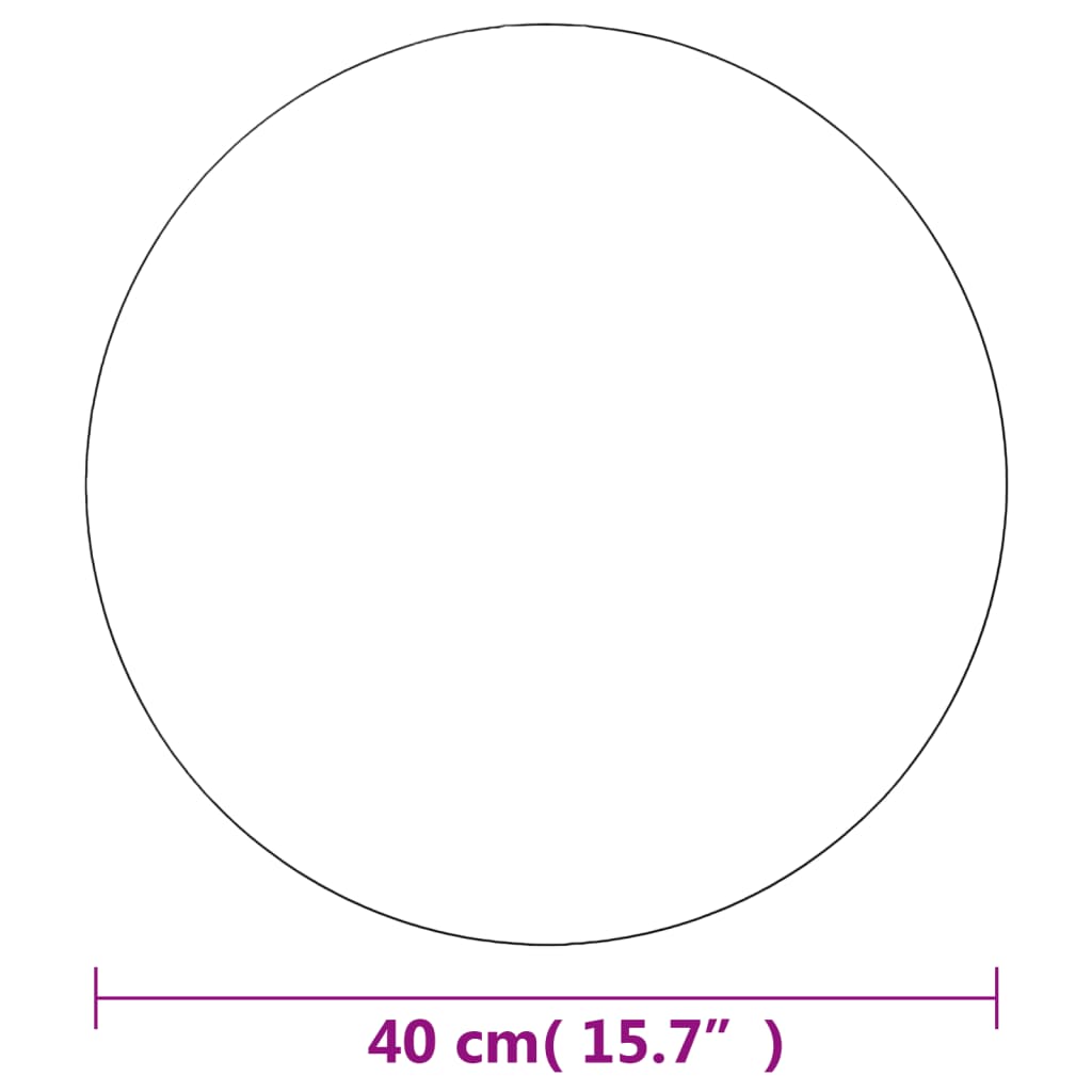 Wandspiegel Rond 40 Cm Glas 1 Φ 40 cm zonder LED