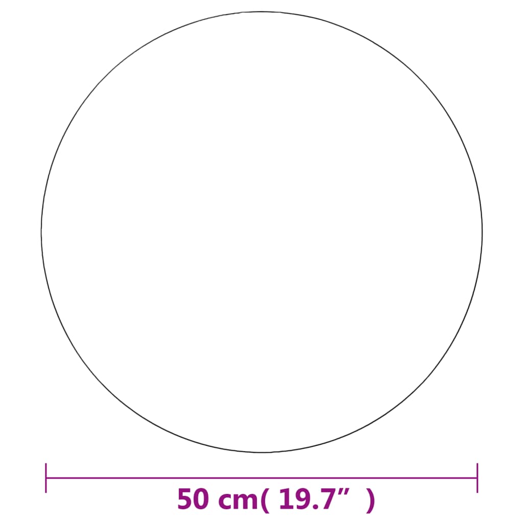 Wandspiegel Rond 50 Cm Glas 1 Φ 50 cm zonder LED