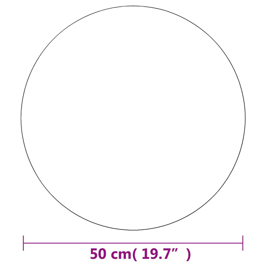 Wandspiegel Rond 50 Cm Glas 1 Φ 50 cm zonder LED