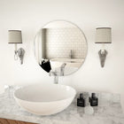 Wall mirror round 50 cm glass
