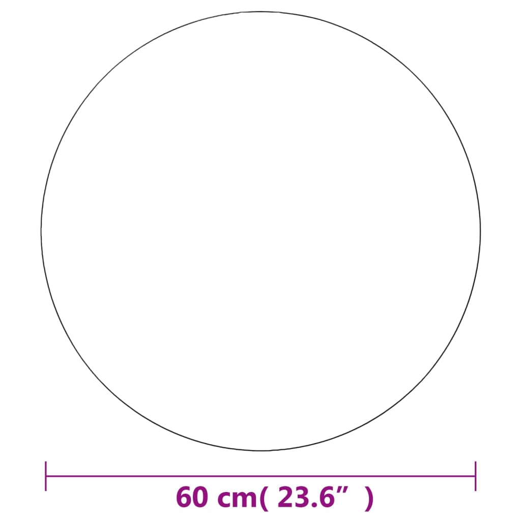 Wandspiegel Rond 60 Cm Glas 1 Φ 60 cm zonder LED