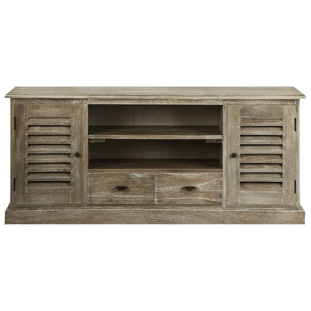 Tv-Meubel 145X35X60 Cm Massief Mindihout