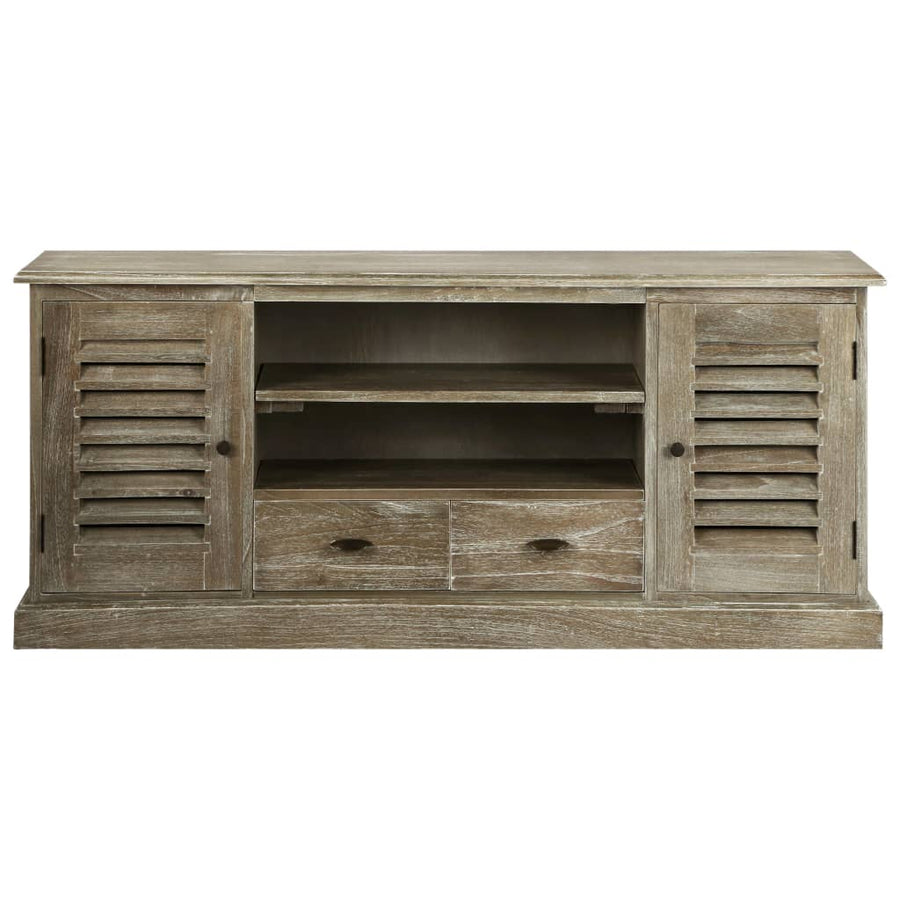 Tv-Meubel 145X35X60 Cm Massief Mindihout