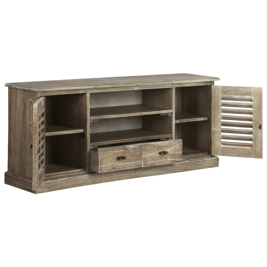 Tv-Meubel 145X35X60 Cm Massief Mindihout