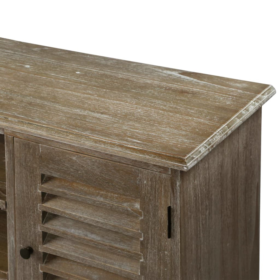 Tv-Meubel 145X35X60 Cm Massief Mindihout