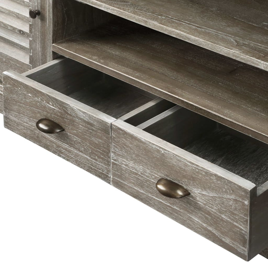 Tv-Meubel 145X35X60 Cm Massief Mindihout
