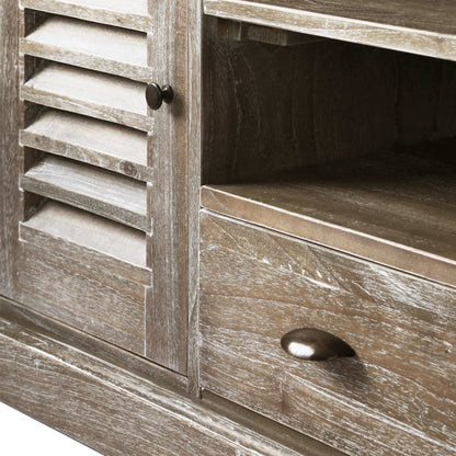 Tv-Meubel 145X35X60 Cm Massief Mindihout