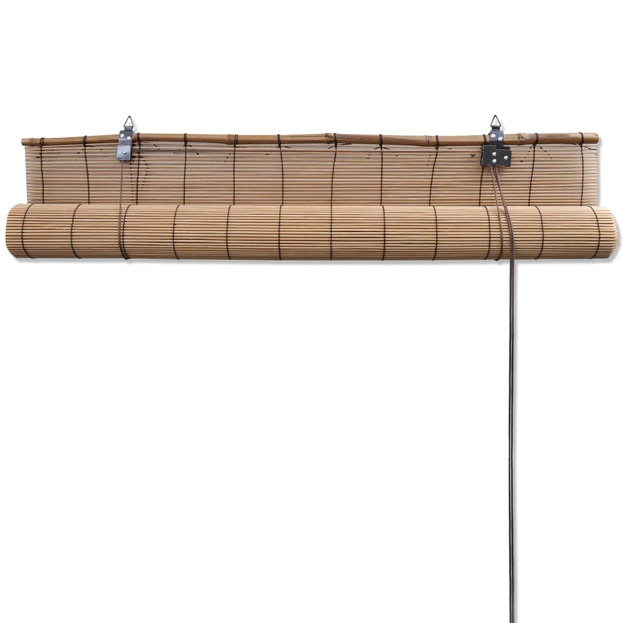 Rolgordijn Bamboe 100 x 220 cm Bruin