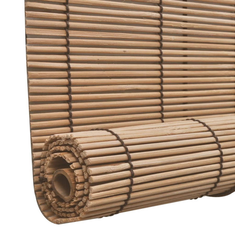 Rolgordijn Bamboe 100 x 220 cm Bruin