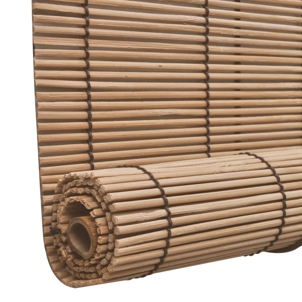 Rolgordijn Bamboe 140 x 220 cm Bruin