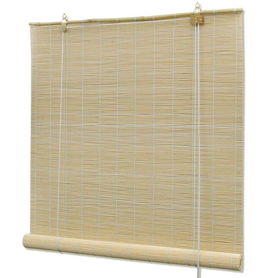 Rolgordijn Bamboe Naturel 80 x 220 cm Lichtbruin