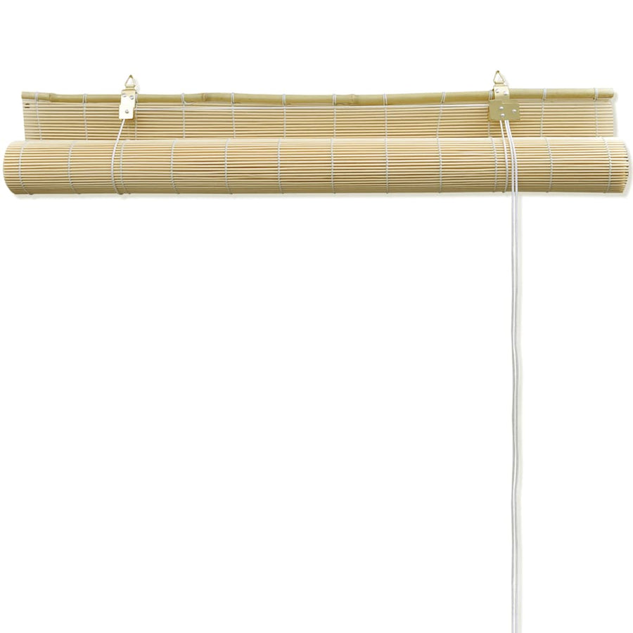 Rolgordijn Bamboe Naturel 80 x 220 cm Lichtbruin