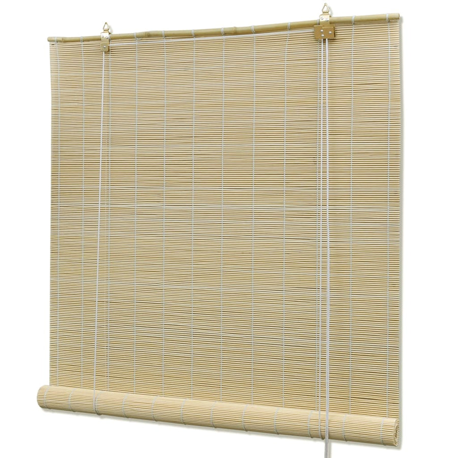 Rolgordijn Bamboe Naturel 100 x 220 cm Lichtbruin
