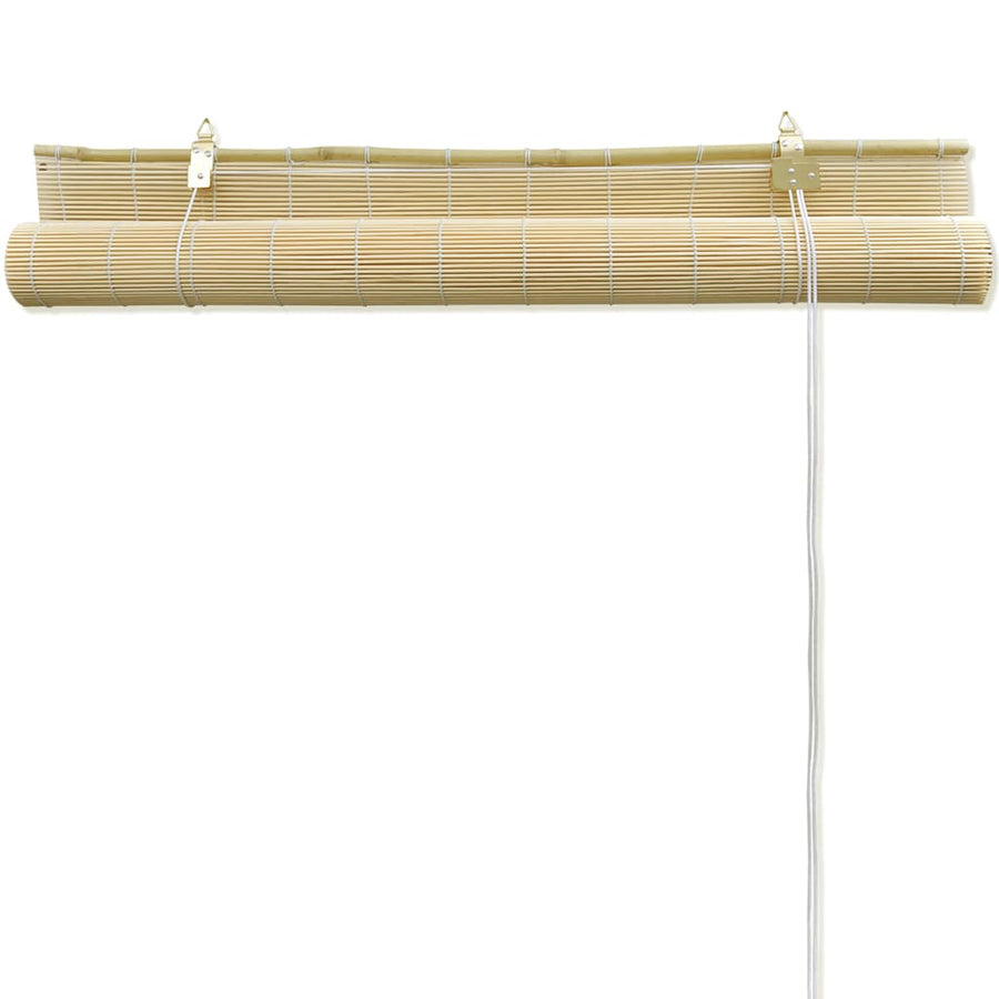 Rolgordijn Bamboe Naturel 100 x 220 cm Lichtbruin