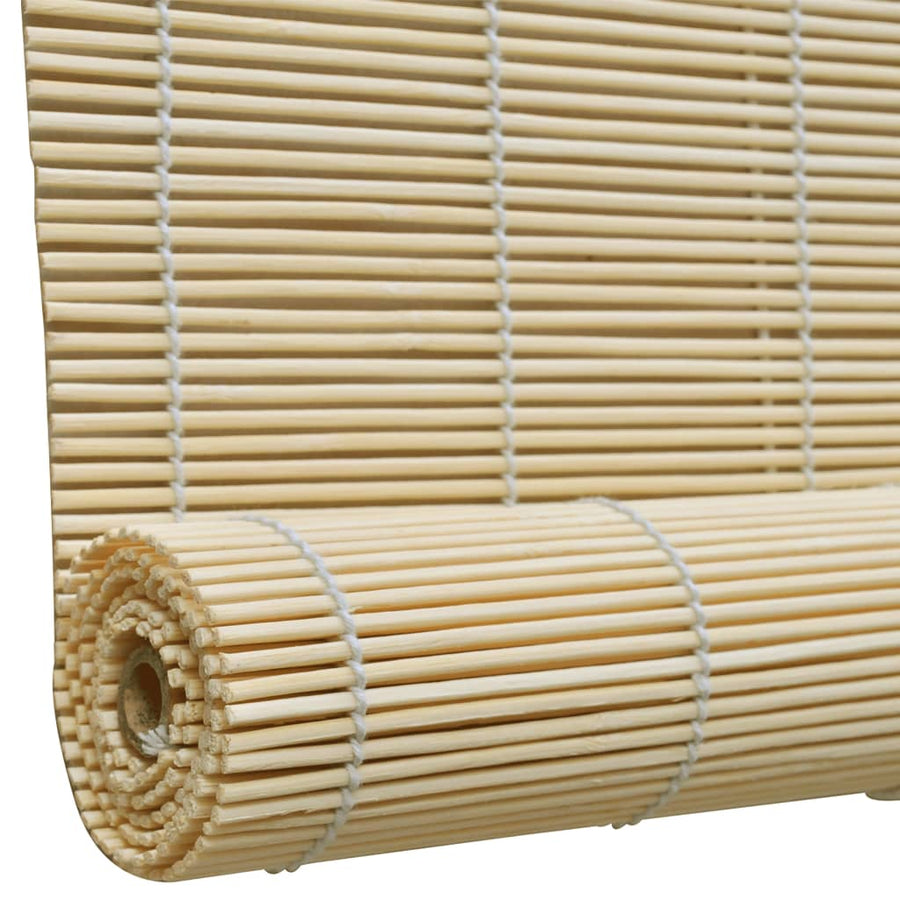 Rolgordijn Bamboe Naturel 100 x 220 cm Lichtbruin