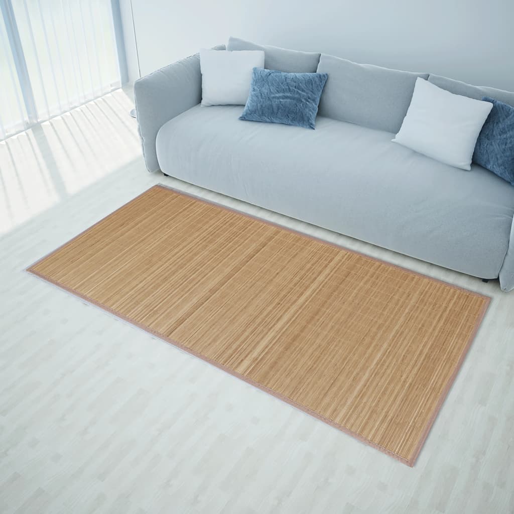 Tapijt Bamboe 160 x 230 cm Bruin