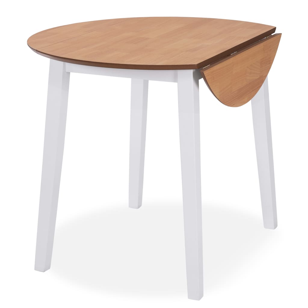 Eetkamerset Mdf En Rubberwood Wit -Delig 3