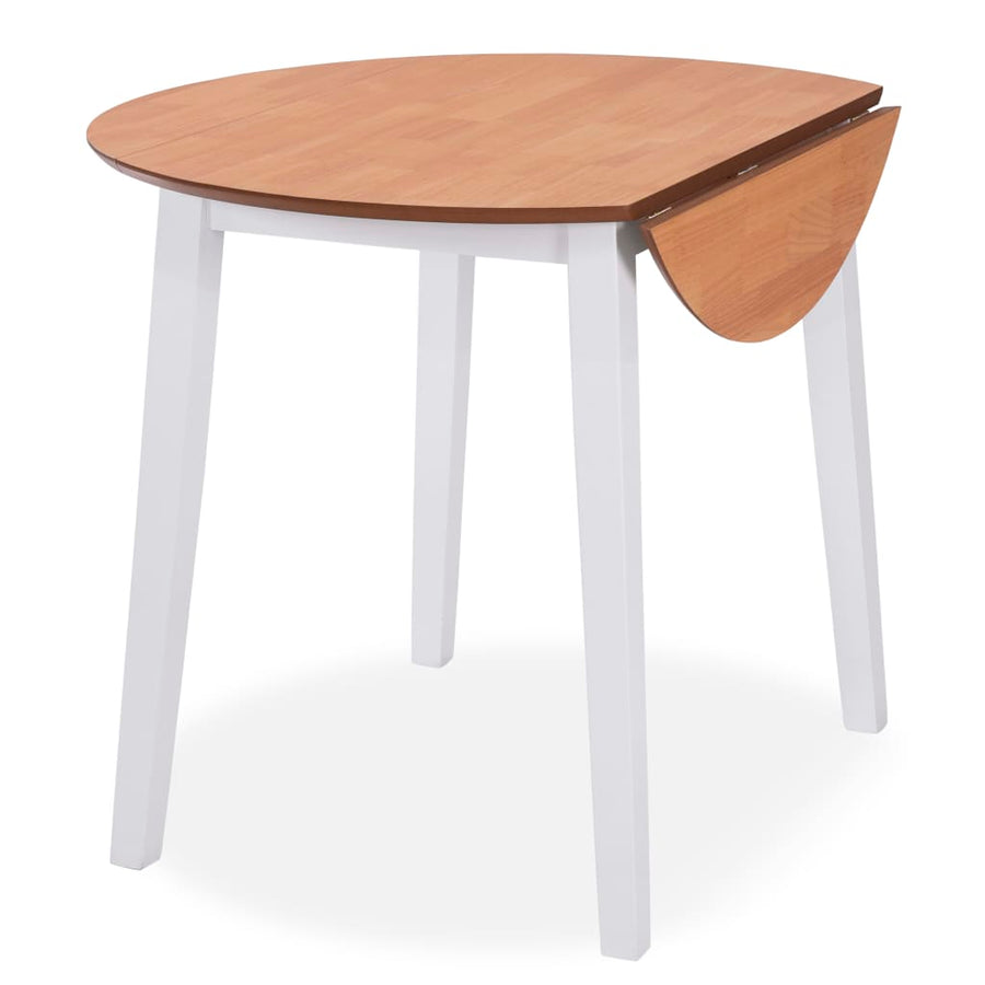 Eetkamerset Mdf En Rubberwood Wit -Delig 3