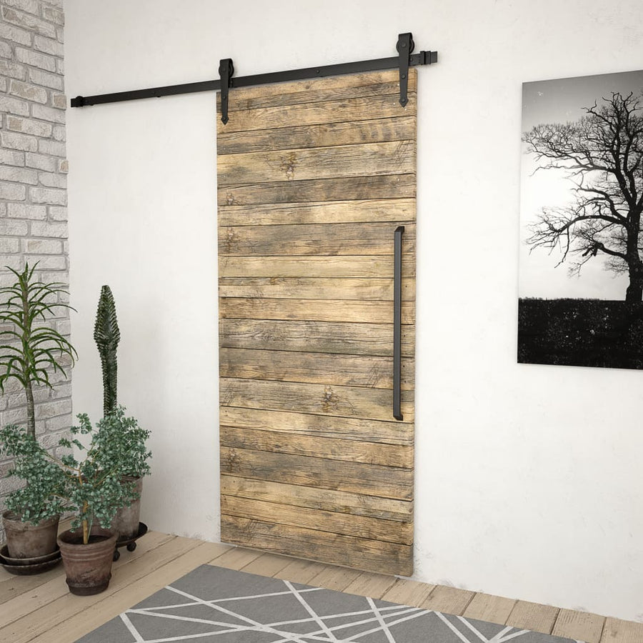 Doos Met Onderdelen Voor Schuifdeur Staal 1 183 cm Zwart