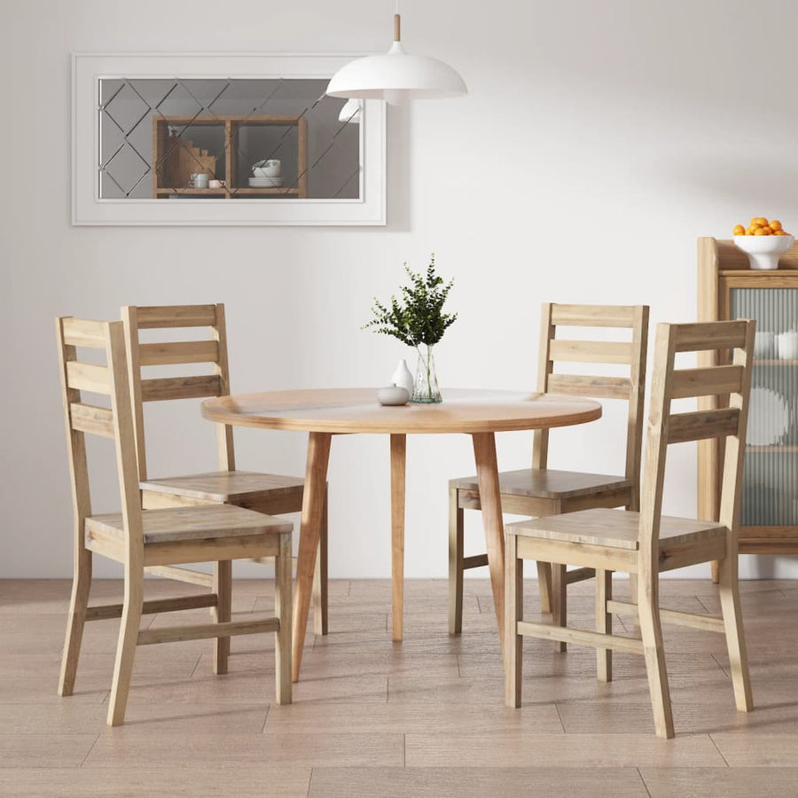 Eetkamerstoelen Massief Acaciahout 4