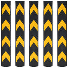 Hoekbeschermers 80 cm rubber geel zwart 5 stuks