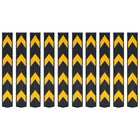 Hoekbeschermers rubber 80 cm reflecterend 10 st