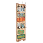 Wall coat rack with 6 hooks LIVE LIFE 120x40 cm