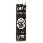 Wall coat rack with 6 hooks 120x40 cm