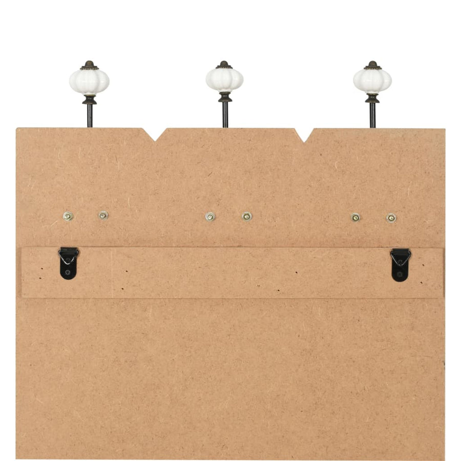 Wandkapstok Met 6 Haken Happy Love 120X40 Cm