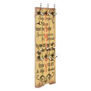 Wandkapstok 120x40 cm MDF met 6 haken