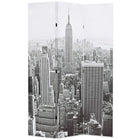 Kamerscherm New York 120x170 cm zwart wit