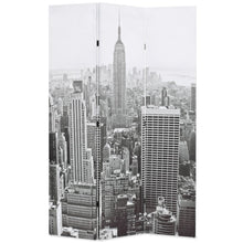 Kamerscherm New York Bij Daglicht 120X170 Cm Zwart En Wit 120 x 170 cm
