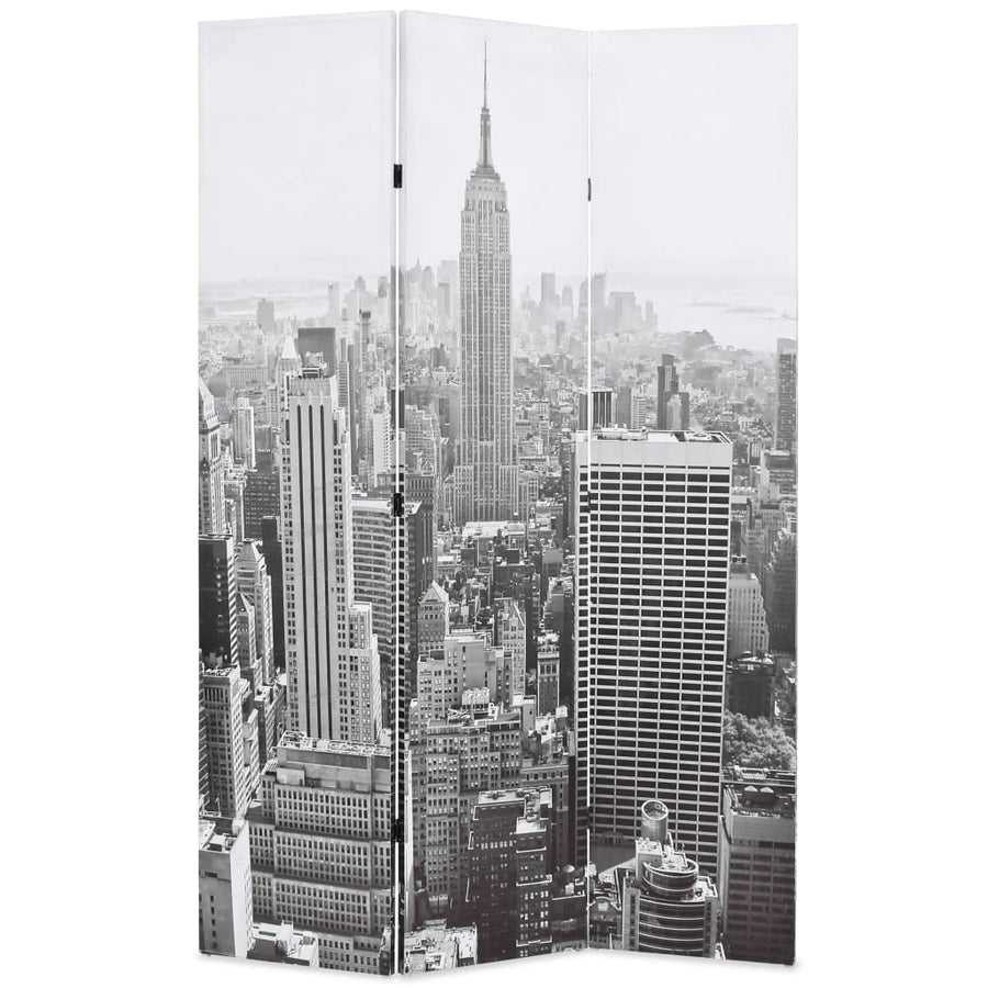 Kamerscherm New York Bij Daglicht 120X170 Cm Zwart En Wit 120 x 170 cm