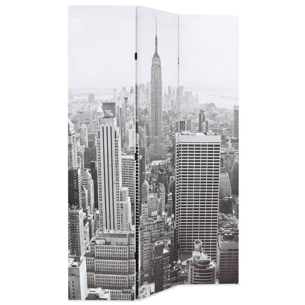 Kamerscherm New York Bij Daglicht 120X170 Cm Zwart En Wit 120 x 170 cm