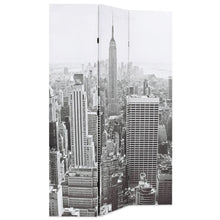 Kamerscherm New York Bij Daglicht 120X170 Cm Zwart En Wit 120 x 170 cm