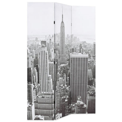 Kamerscherm New York Bij Daglicht 120X170 Cm Zwart En Wit 120 x 170 cm