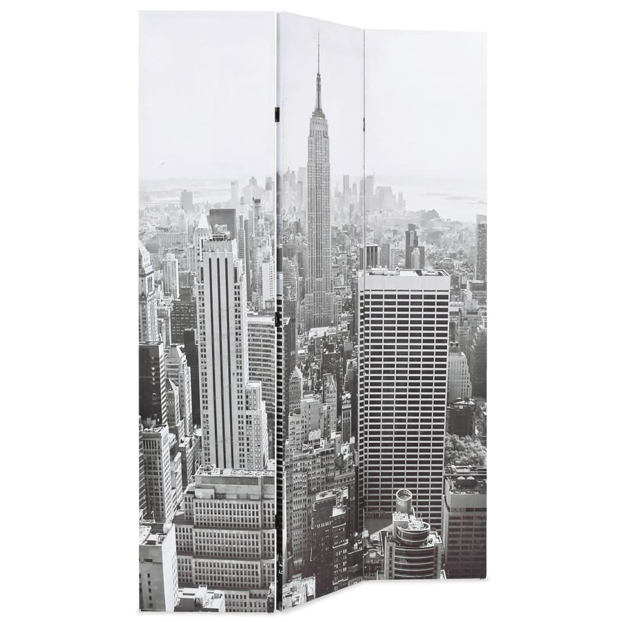 Kamerscherm New York Bij Daglicht 120X170 Cm Zwart En Wit 120 x 170 cm
