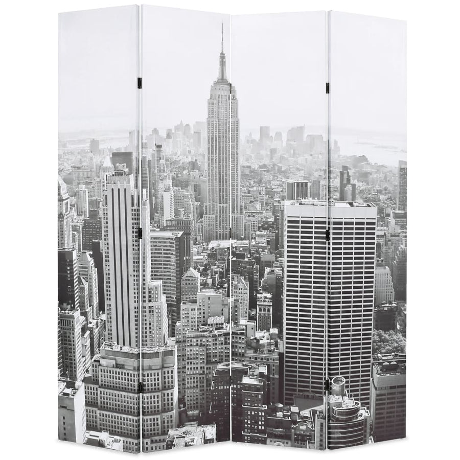 Kamerscherm New York Bij Daglicht 160X170 Cm Zwart En Wit