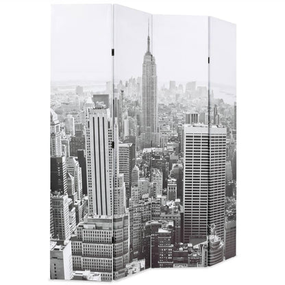 Kamerscherm New York Bij Daglicht 160X170 Cm Zwart En Wit