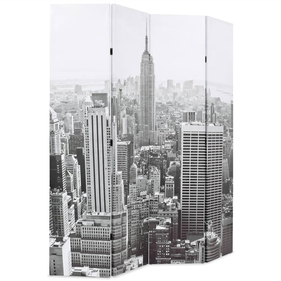 Kamerscherm New York Bij Daglicht 160X170 Cm Zwart En Wit