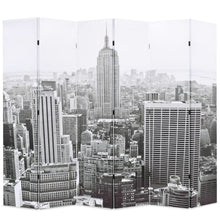 Kamerscherm New York Bij Daglicht 228X170 Cm Zwart En Wit 228 x 170 cm