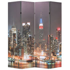 Kamerscherm 160x170 cm New York bij nacht