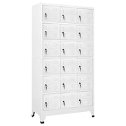 Lockerkast 18 vakken 90x40x180 cm metaal grijs