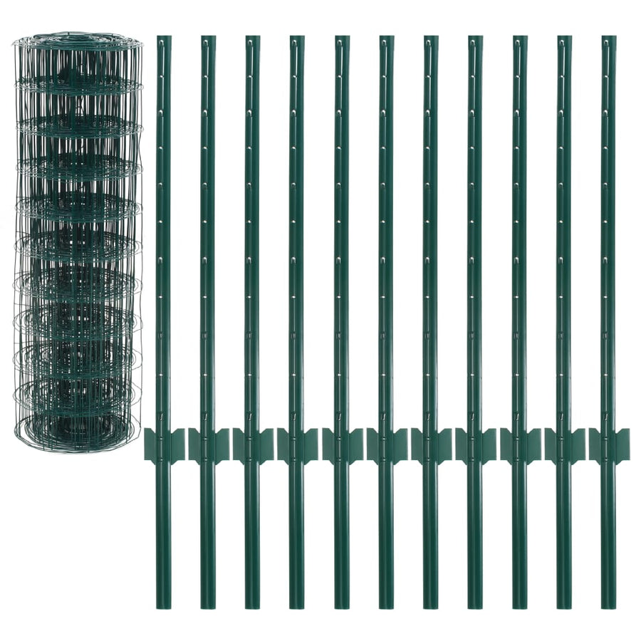 Euro Hek 20X0,8 M Staal Groen 20x0.8m/76x63mm