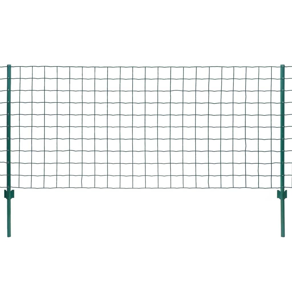 Euro hek 20x1,2 m staal groen 20x1.2m/76x63mm