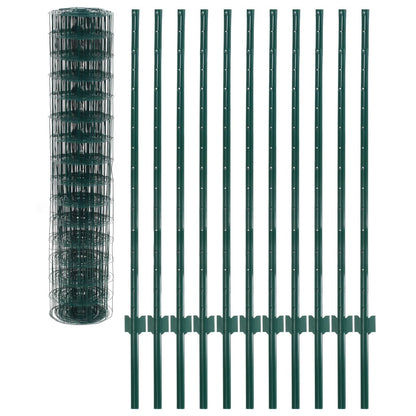 Euro hek 20x1,2 m staal groen 20x1.2m/76x63mm