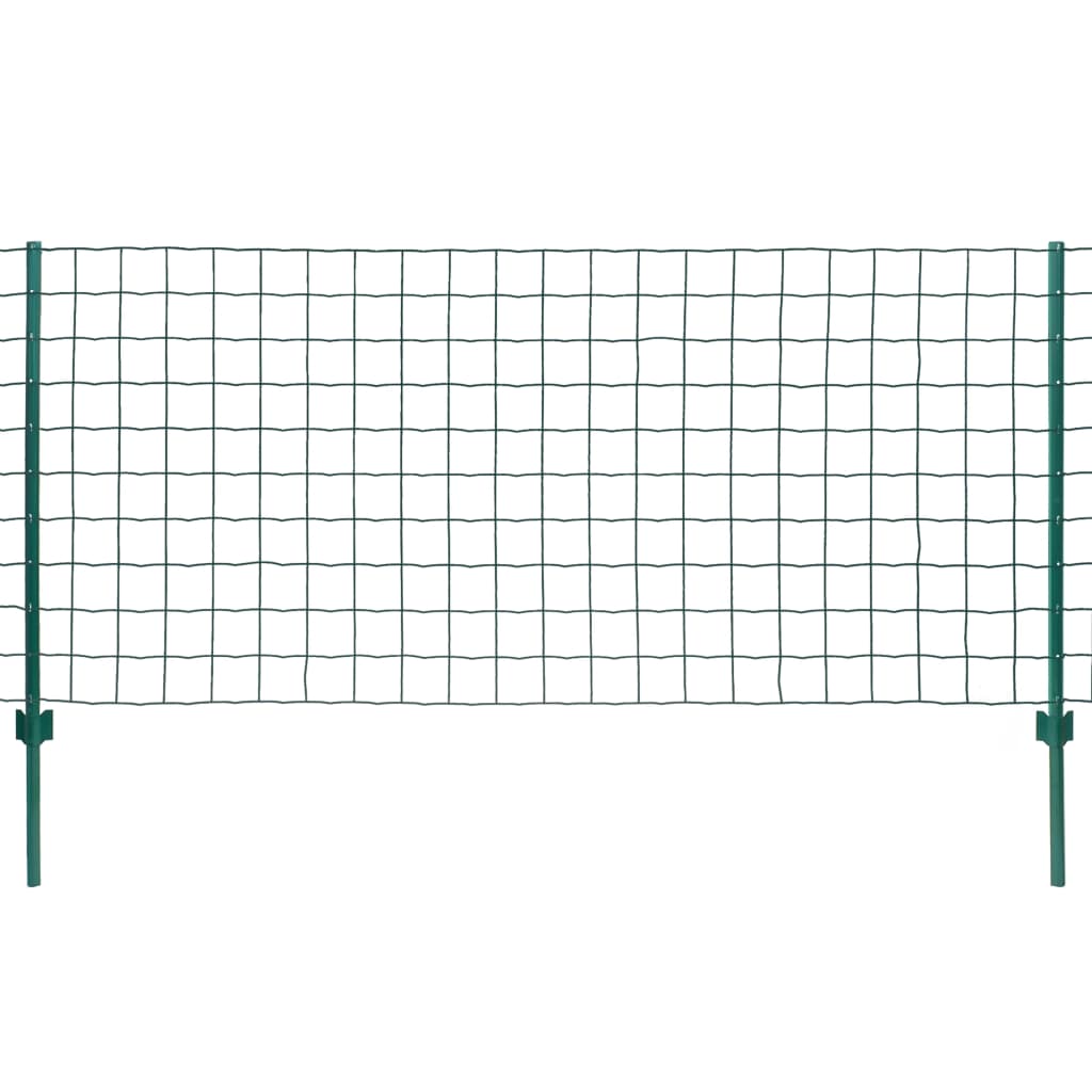 Euro hek 20x0,8 m staal groen 20x0.8m/100x100mm
