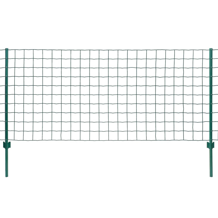 Euro hek 20x0,8 m staal groen 20x0.8m/100x100mm