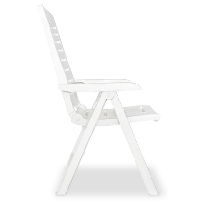 Tuinstoelen Verstelbaar Kunststof 2 Wit